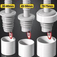 Silicone Bathroom Sewer Seal Ring Kitchen Sink Sewer Pipe Seal Plug Washing Machine Anti-odor Leakage Floor Drain Seal Connector
