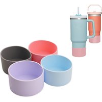 2Packs 7.5cm Silicone Boot for Stanley 40/30 oz Quencher Adventure Tumbler Silicone Sleeve for Stanley IceFlow Flip Stanley Cup