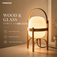 Lampe de sol en bois de style japonais pour salon et bureau, peut être placée verticalement pour l'éclairage et la décoration intérieurs
