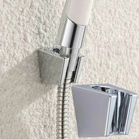 Drilling Shower Head Holder Base Wall Mount Shower Bracket Silver Universal Faucet Sprinkler Fixation Base Bathroom Accessories
