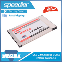 2025 NEW PCMCIA To USB 2.0 NEC Chip Short Card USB2.0 Cardbus BC168 for Notebook Camera Printer Mobile Hard Drive