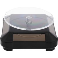 Solar Powered Rotating Jewelry Display Stand Platform Turntable for Silent 360 Degree Viewing Stores Exhibitions