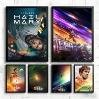 Anime P-Project Hail Mary Poster Art print wall decor ideal for living room, bedroom, bar, parlor, and home gifting