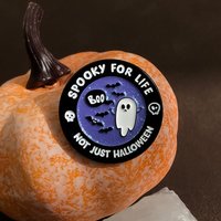 Punk Boo Ghost Enamel Pins Spooky For Life Not Just Halloween Brooches Creative Gothic Metal Badges Jewelry Gift for Friends
