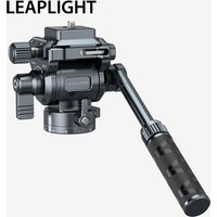 Leaplight Hydraulic Ball Head Double Panoramic Multi-functional With Handle Quick Release Plate Tripod Head For Camera Phone