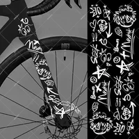 AliExpress NONE 1SET Outdoor Cycling Bike Protective Sticker Frame Top Tube Down Tube Anti-Scratch Sticker Graffiti DIY Decorative UV Sticker