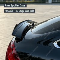 Gloss Black V Style Rear Spoiler Caps For Audi TT/TT S 8J Coupe FSI TFSI TDI 2008-2014 Rear Trunk Tail Wing Bodykits Tuning