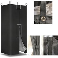 Portable Black Boat Privacy Shower Curtain Outdoor Changing Room Privacy Curtain