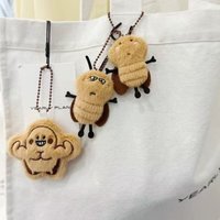 New Cute Cockroach Plush Keychain Stuffed Animal Car Key Holder Backpack Pendant Key Chain