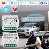 Tuya Smart Zigbee/WiFi Garage Door Switch Smart Gate Opener Control Module App Voice Control 100-240V Work With Alexa Google Hom