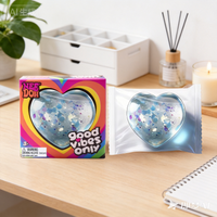 Heart-Shaped Squishy Toy, Non-Sticky, Quick to Bounce Back, Cute and Compact, Portable Palm-Sized Toy. Size: 4Cm*3.8Cm