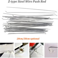 4/10/20PCS D1.2mm Z-type Steel Wire Push Rod 20cm/30cm Pushrod For RC Airplane Spare Parts Steel Pull Connecting Rod Servo