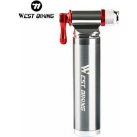 WEST BIKING Cycling Pumps CO2 Aluminum Alloy Mini Portable Schrader Presta Valve Head Pocket Tire Inflator MTB Road Bicycle Pump