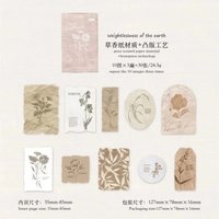 Journal GO 30pcs/Box Vanilla Paper Stickers Creative Scrapbooking Collage Junk Journal DIY Texture Craft Material