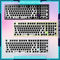 VTER Galaxy100 Mechanical Keyboard Aluminum Alloy Kit 101 Key Hot Plug RGB Ergonomics Wired/Wireless DIY Game Office Keyboard