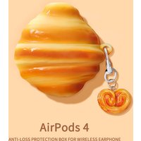 Toast Bread Donut Chocolate Cookies Case for Apple AirPods 4 1 2 3 Generation Cover for AirPods Pro 2nd Gen Air Pods Protective