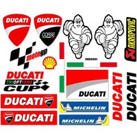 AliExpress Ducati Motorcycle DUCATI stickers logo Bike Helmet decal For DUCATI Monster Hypermotard ScramblerPanigale Diavel V4 797 Car Accessories