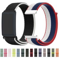 22mm 20mm Sports Nylon Strap for Amazfit Helio/Bip 6/Active 2/Balance 2 Flag Style Comfortable Band for Amazfit GTR 4/GTS 4 Mini