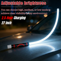 1 Pack Flexible LED Flashlight Stick 27Inch Bendable Work Light 3 Brightness Modes for Car Repairs Inspections & Tight Spaces