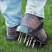 Garden Lawn Aerator Shoes Multi-functional Practical Durable Garden Yard Grass Cultivator Scarification Nail Tool