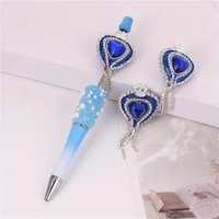 1pcs Girl Cute Loveheart Crown Beads Rhinestone Tassel Chain Handmade DIY Pen Decorate Mobile Phone Chain Accessories Ornaments