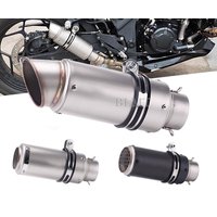Universal 51/60mm motorcycle sc exhaust inox muffler carbon fiber exhaust with DB Killer for z900 R3 R25 MT07 MT09 R1 Z400 Z650 image 4