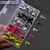 Lurestiker 3.5g 25pcs a box jig head hook head , fishing hooks crank bass pike tackle ,colored fishing hook tackle