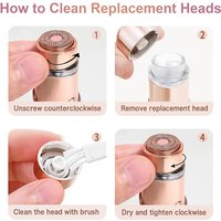 Replacement Heads 3 Set For Flawless Facial Hair Removal Gen 3, Double Ring Blades For Flawless Gen 3 Device