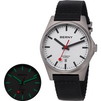 BERNY Mechanical Titanium Watch for Men Classic Casual Lightweight Automatic Watch Sapphire Luminous 10ATM Wristwatch