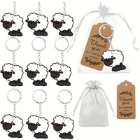 10 sets of sheep hanging keychains, suitable for Eid al Fitr, baptism, weddings, birthdays, new semester gifts, and party gifts