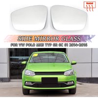 Für vw polo v 6r 6c 2007-2015 Auto links rechts Rückansicht Seitenflügel spiegel Glas beheizt langlebiges Außenteil Weitwinkel Rückansicht