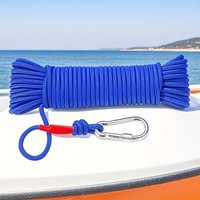 10M Specialized High-Quality Red Retrieval Rope with A Metal Clasp, Sturdy Mooring Rope/Fishing Line Made