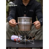 Hiking lightweight pot set for outdoor camping, boiling water, cooking, camping kitchen utensils, snow pot