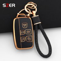 Plating TPU Car Key Case Cover Fob Shell For Land Rover Range Rover Evoque Sport Freelander Discovery Velar For Jaguar XE XF XJ