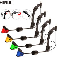Hirisi 4pcs Carp Fishing Swingers Bite Alarm Indicators 4 Colors Bobbins Hanger Fishing Tackle Accessory B2050