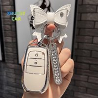 For Toyota Yaris Cross Hilux Innova Fortuner Camry Land Cruiser 200 300 Prado Crown TLK 200 2/3 Buttons TPU Car Key Case Cover
