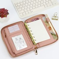 A7 Pink Black Cash Budget Envelope Wallet System Envelopes Binder Note For Budgeting And Saving Money Only Cover
