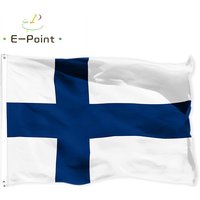 Finland National Flag 2ft*3ft (60*90cm) 3ft*5ft (90*150cm) Size Christmas Decorations for Home Flag Banner