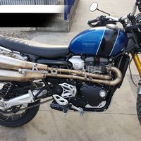Motorcycle For Triumph Scrambler 1200 2019 2020 Escape Motorcycle Exhaust Muffler Header Link Pipe Slip-on