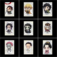 Game Akaza Hakuji Kochou Shinobu Tomioka Giyuu Kamado Tanjirou Agatsuma Zenitsu Keychain Doll Anime Acrylic Keyring for Gift