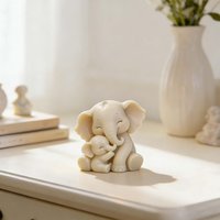 Resin Silicone Mold, Large-Eared Elephant Mother and Candle Silicone Mold, Sitting/Standing Elephant Epoxy Resin Mold for Home