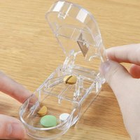 Portable Medication Slicer Tablet Cutter Dose Divider Convenient Pill Box for Easy Medicine Consumption