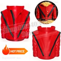 2026 Red Jacket Shaped Popcorn Bucket Novelty Snack Container for Movie Night