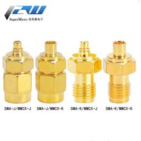1Pcs SMA to MCX/MMCX Adapter MMCX to SMA Male plug & Female jack Straight RF Coaxial Antenna Connector Kit High Quality