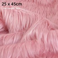 Long Pile Plush Faux Fur Fabric 25x45cm 9cm For Patchwork Sewing Material Beard Hair Diy Handmade Home Decoration Cosplay Fabric