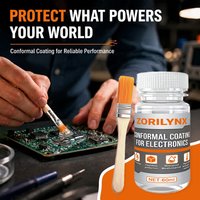 60ML Conformal Coating Silicone Clear Varnish for PCB Circuit Board Waterproof Moisture Proof Insulation Sealant ZORILYNX