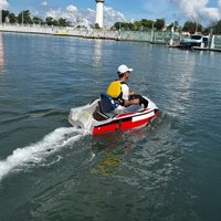 Electric Water Jet Boat Fashionable Jet Ski Go-Kart New Inflatable E-Boat for Wave Surfing Water Amusement Facilities