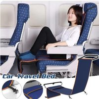 Car Travel Hammock Childen Adults Long Distance Travel Sleeping Bed Bus Hammock Accessories Rests Feet Legs Sleep Artifact