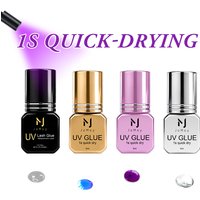 JOMAY UV Eyelash Extension kit TPO-Free 1S Quick Dry Light Curing Glue and Remover for Professional Lash Techs Salon Supplies