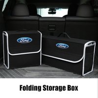 Car Trunk Storage Box Foldable Felt Car Organizer Stowing Tidying Box For Ford Ranger Focus Kuga Mustang MAX Transit Mondeo mk7